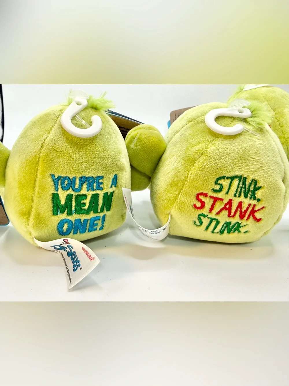 Dr. Seuss Green Grinch Plush Holiday Plush Set - Lime Green stress ball